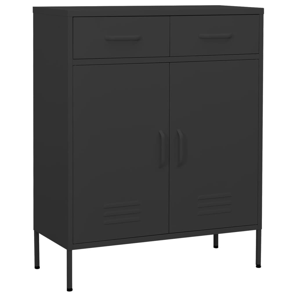vidaXL Storage Cabinet Anthracite 31.5"x13.8"x40" Steel