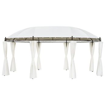 vidaXL Gazebo Cream White 208.7"x137.8"x104.3"