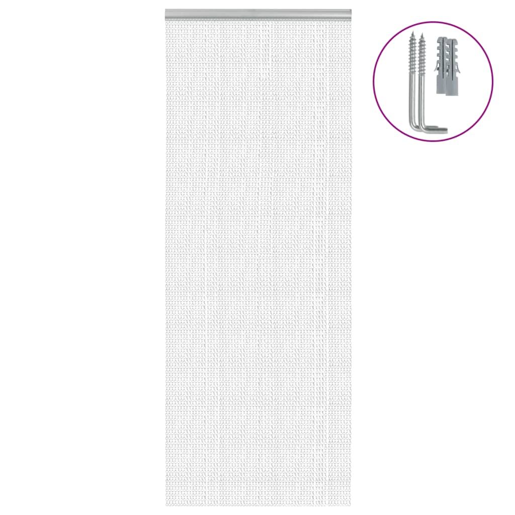vidaXL Chain Door Fly Screen 31.5x79.1" Aluminium