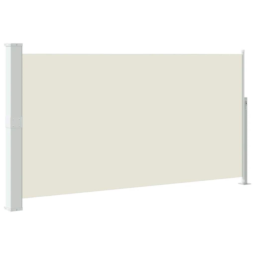 vidaXL Patio Terrace Side Awning 63"x118" Cream Color