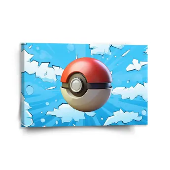 Sablio Obraz Pokemon ball Obloha - 120x80 cm