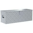 vidaXL Aluminium Box 110.5x38.5x40 cm Silver