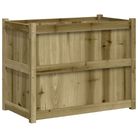 vidaXL Garden Planter 35.4"x19.7"x27.6" Impregnated Wood Pine