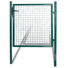 vidaXL Single Door Fence Gate 100x100 cm Powder-Coated Steel