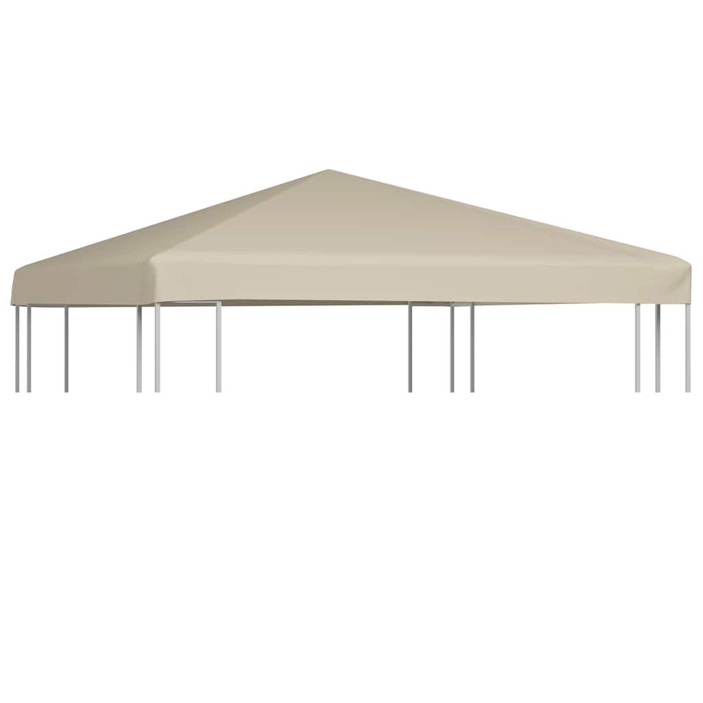 vidaXL Gazebo Top Cover 1 oz/ftÂ² 9.8'x9.8' Beige