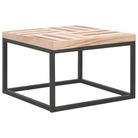 vidaXL Coffee Table 19.7"x19.7"x13.2" Solid Wood