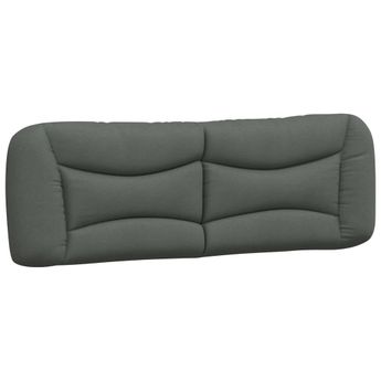 vidaXL Headboard Cushion "Hvar" Dark Gray 60.2" Fabric