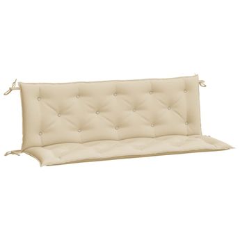 vidaXL Garden Bench Cushions 2pcs Beige 150x50x7cm Oxford Fabric