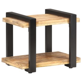vidaXL Bedside Cabinet 50x40x40 cm Rough Mango Wood