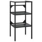 vidaXL Bathroom Washbasin Frame Black 40x38x83 cm Iron