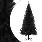 vidaXL Artificial Christmas Tree with Stand Black 240 cm PVC