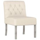 vidaXL Slipper Chair LinenButton Design