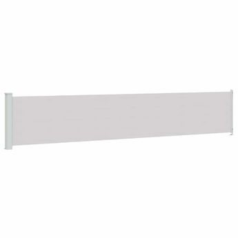vidaXL Patio Retractable Side Awning 46.1"x236.2" Gray