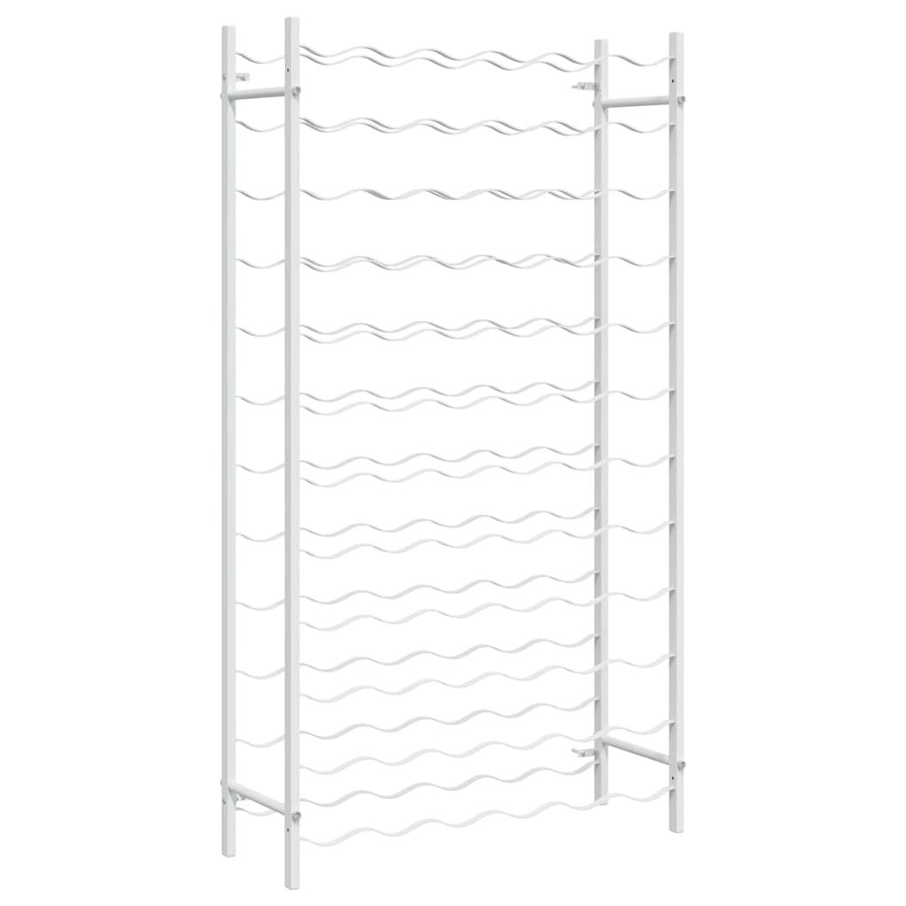 vidaXL Wine Rack for 72 Bottles White Metal