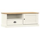 vidaXL TV Cabinet VIGO White 106x40x40 cm Solid Wood Pine