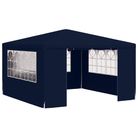 vidaXL Professional Party Tent with Side Walls 13.1'x13.1' Blue 0.3 oz/ftÂ²