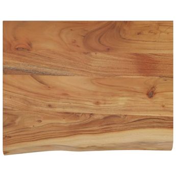 vidaXL Wall Shelf 15.7"x11.8"x1" Rectangular Solid Wood Acacia Live Edge