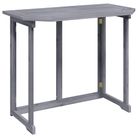 vidaXL Folding Balcony Table 35.4"x19.7"x29.1" Solid Acacia Wood