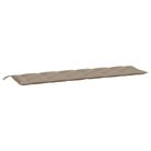 vidaXL Garden Bench Cushion Taupe 78.7"x19.7"x2.8" Oxford Fabric