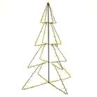 vidaXL Christmas Cone Tree 240 LEDs Indoor and Outdoor 45.3"x59.1"