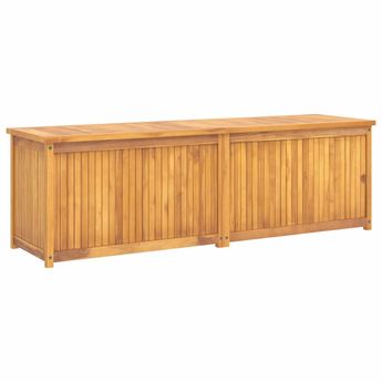 vidaXL Patio Box 68.9"x19.7"x21.7" Solid Wood Teak