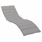 vidaXL Sun Lounger Cushion Gray 78.7"x19.7"x1.2" Oxford Fabric