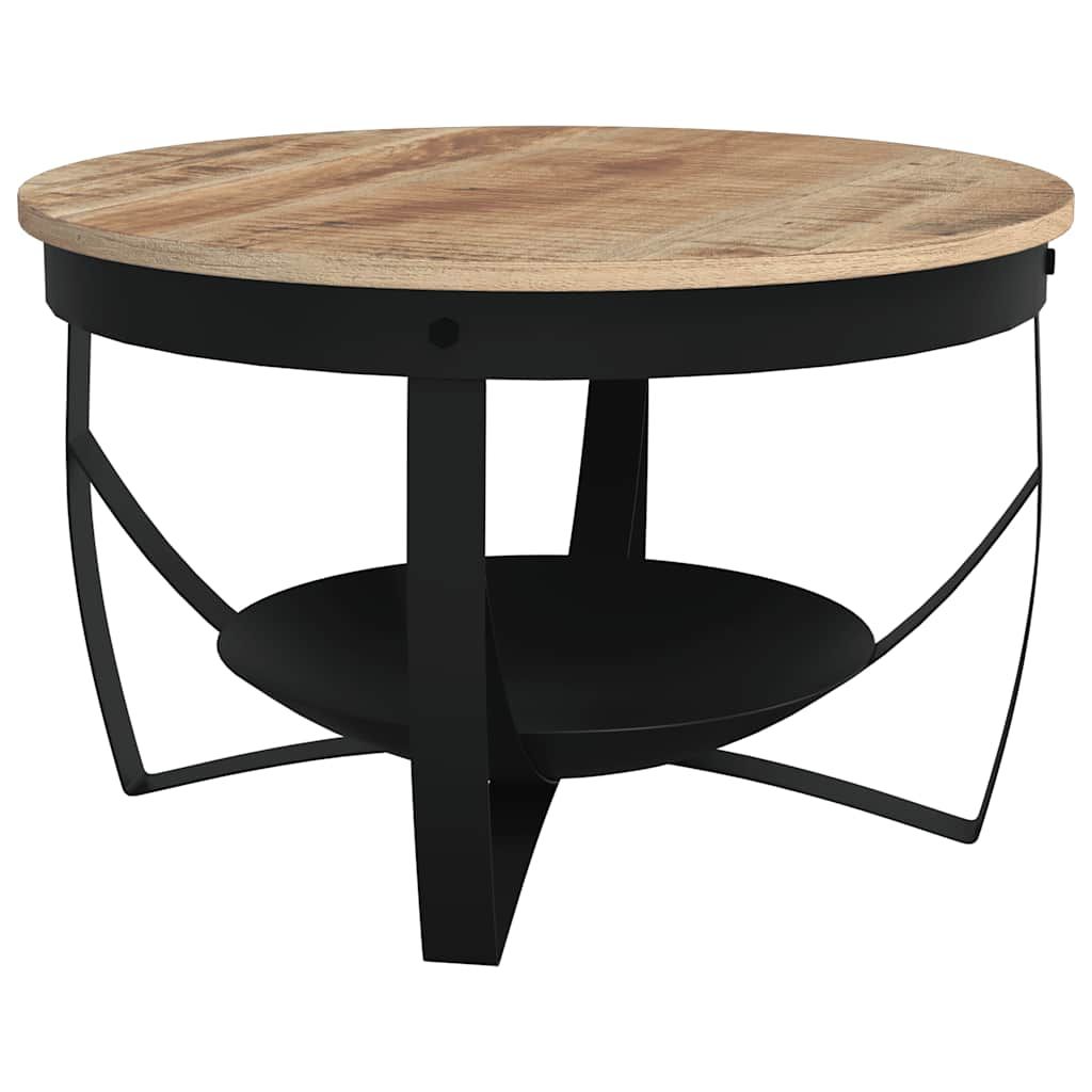vidaXL Coffee Table Ã26.8"x16.9" Rough Mango Wood