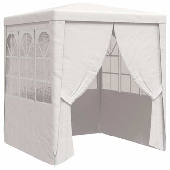 vidaXL Professional Party Tent with Side Walls 6.6'x6.6' White 0.3 oz/ftÂ²