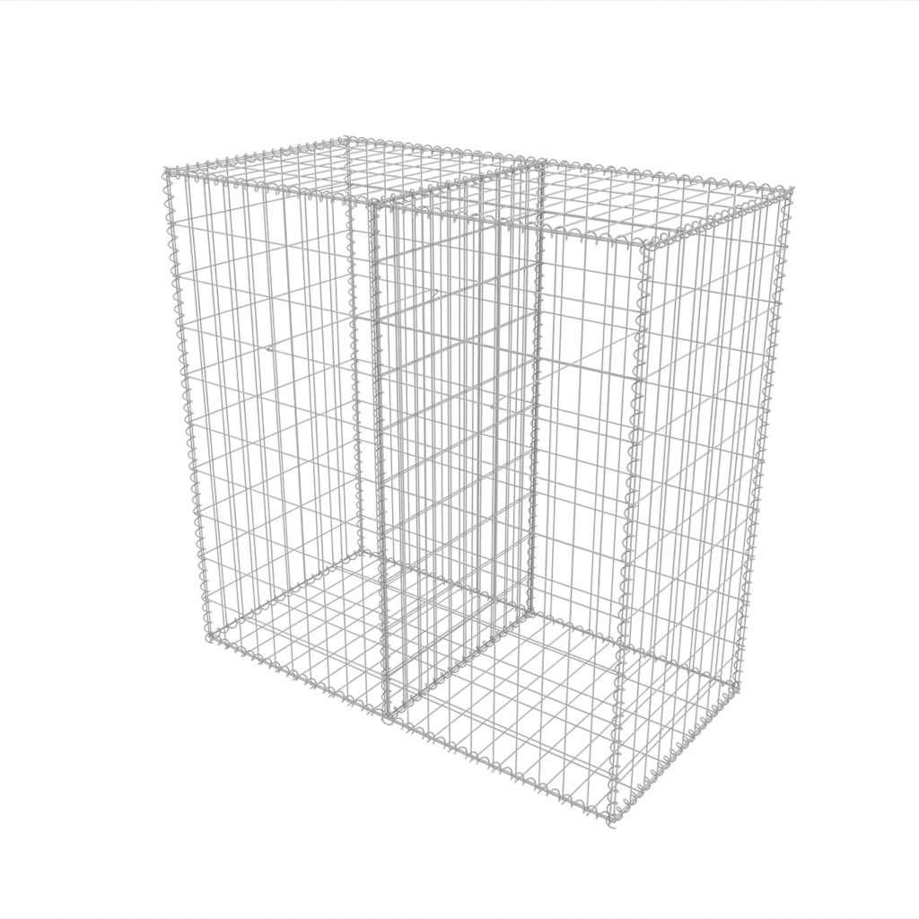 vidaXL Gabion Basket Galvanized Steel 39.4"x19.7"x39.4"
