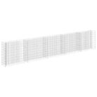 vidaXL Gabion Raised Bed Galvanized Steel 177.2"x11.8"x35.4"