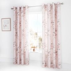 Catherine Lansfield Rosalia pink curtain, 168 x 183 cm