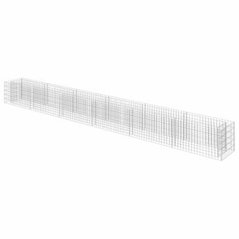 vidaXL Gabion Raised Bed Galvanized Steel 212.6"x19.7"x19.7"