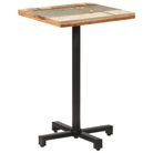 vidaXL Bistro Table Square 50x50x75 cm Solid Reclaimed Wood