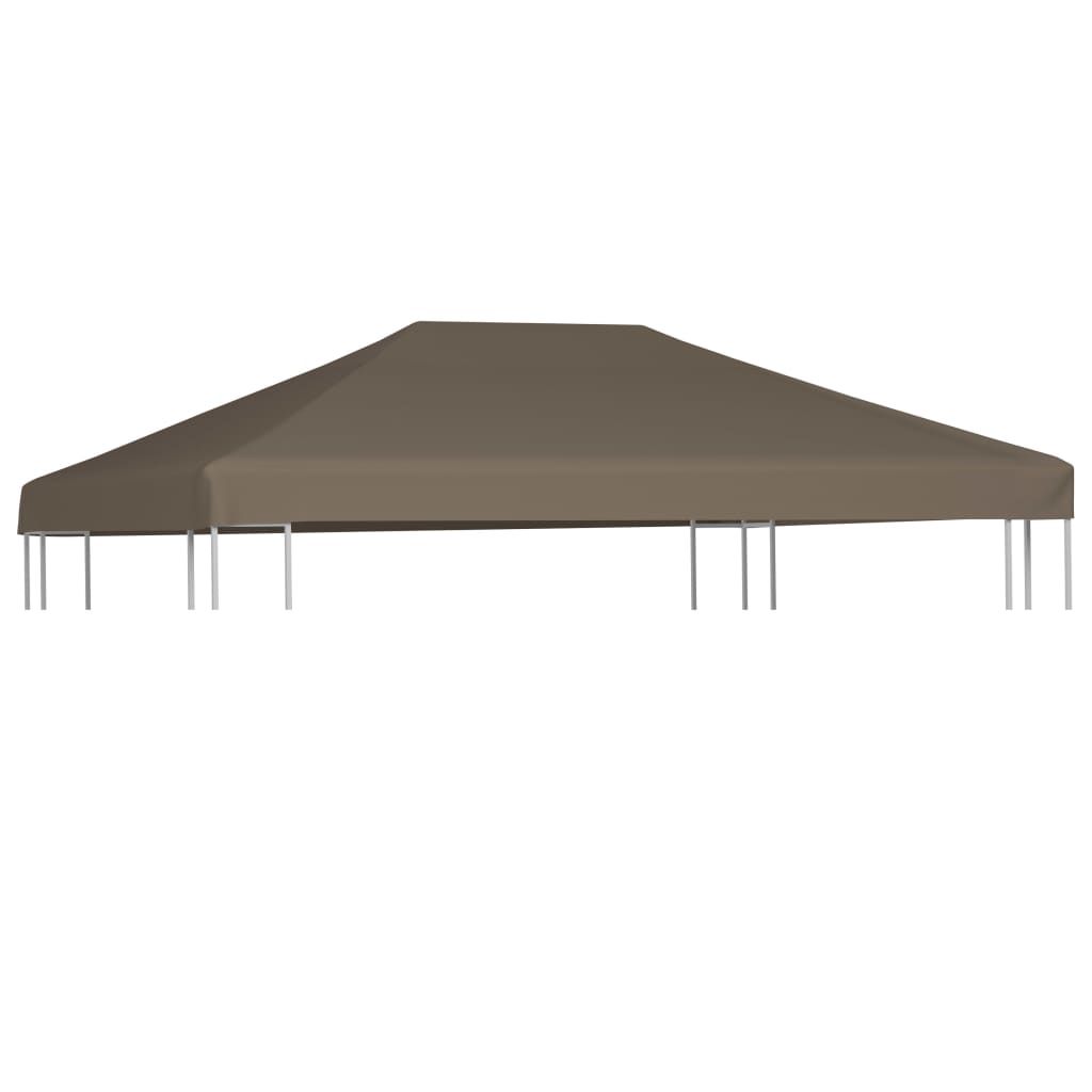 vidaXL Gazebo Top Cover 9.1 oz/ydÂ² 9.8'x9.8' Taupe