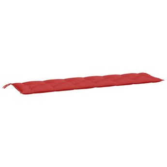 vidaXL Garden Bench Cushion Red 78.7"x19.7"x2.8" Oxford Fabric