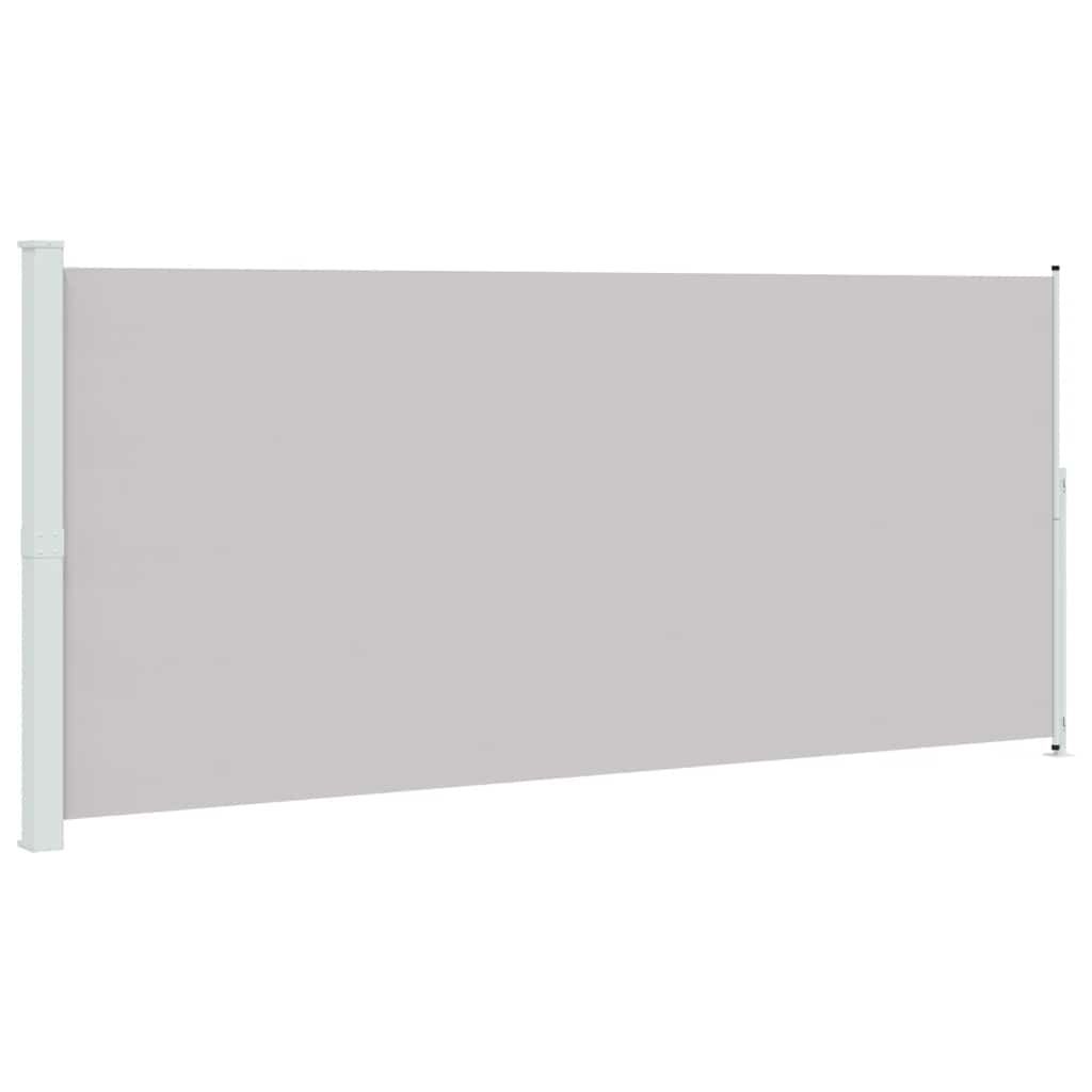 vidaXL Patio Retractable Side Awning 86.6"x196.9" Gray