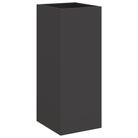 vidaXL Planter Black 12.6"x11.4"x29.5" Steel