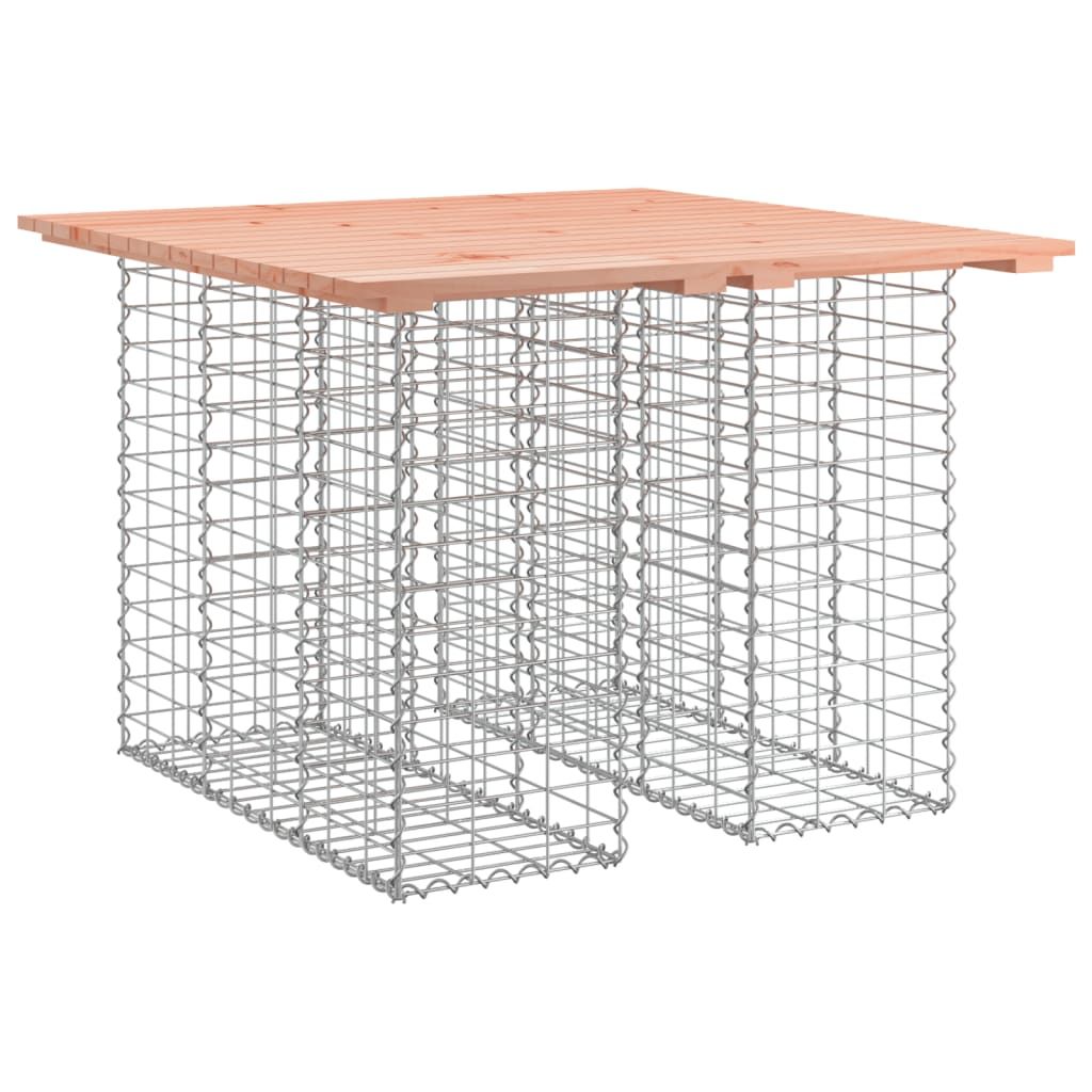 vidaXL Garden Table Gabion Design 100x102x72 cm Solid Wood Douglas