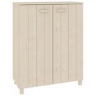 vidaXL Shoe Cabinet HAMAR Honey Brown 85x40x108 cm Solid Wood Pine