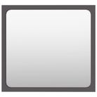 vidaXL Bathroom Mirror Gray 15.7"x0.6"x14.6" Engineered Wood