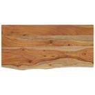vidaXL Wall Shelf 60x30x3.8 cm Rectangular Solid Wood Acacia Live Edge