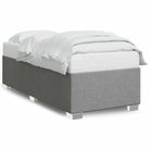 vidaXL Bed Frame without Mattress Light GrayÂ Twin XL Fabric