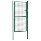 vidaXL Fence Gate Steel 39.4x68.9" Green