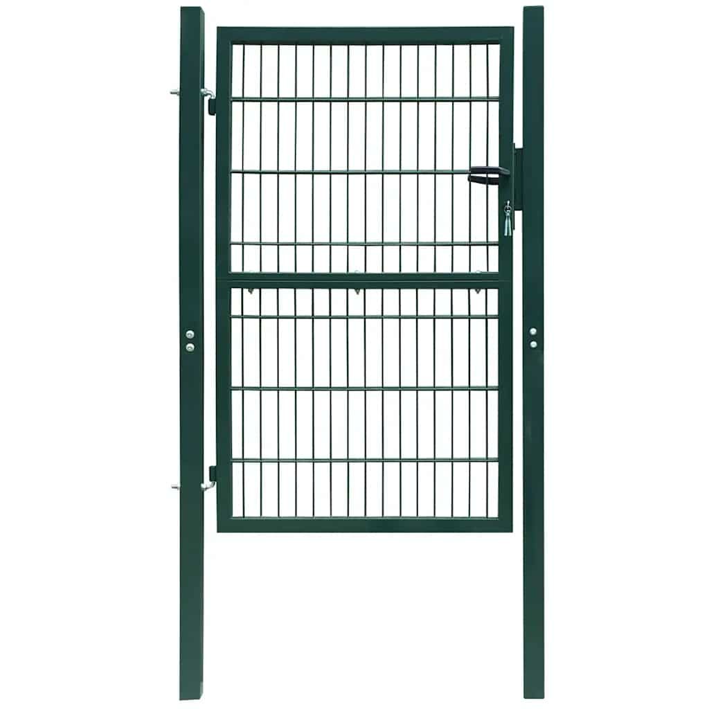 vidaXL 2D Fence Gate (Single) Green 39.4x55.1"