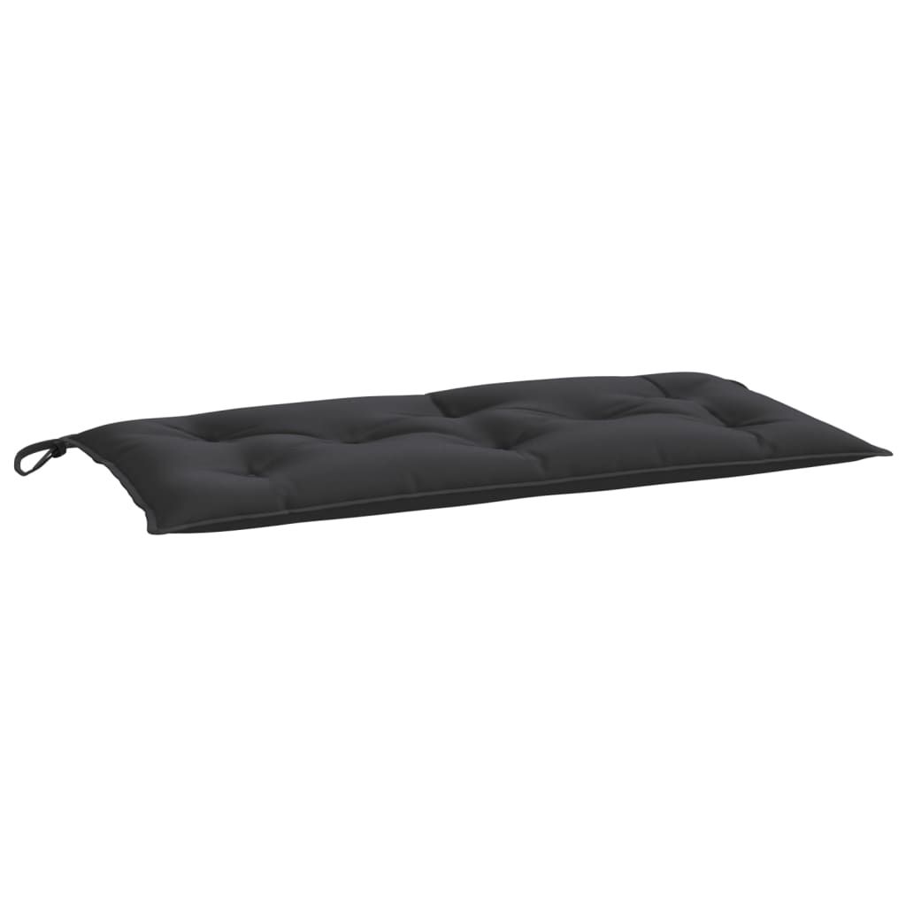 vidaXL Garden Bench Cushion Black 39.4"x19.7"x2.8" Oxford Fabric