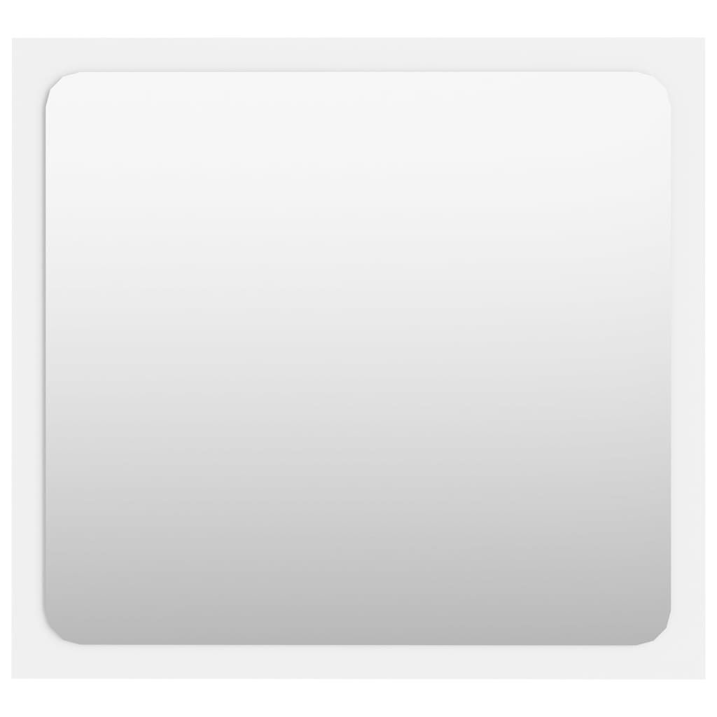 vidaXL Bathroom Mirror White 15.7"x0.6"x14.6" Engineered Wood