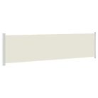 vidaXL Patio Retractable Side Awning 600x160 cm Cream