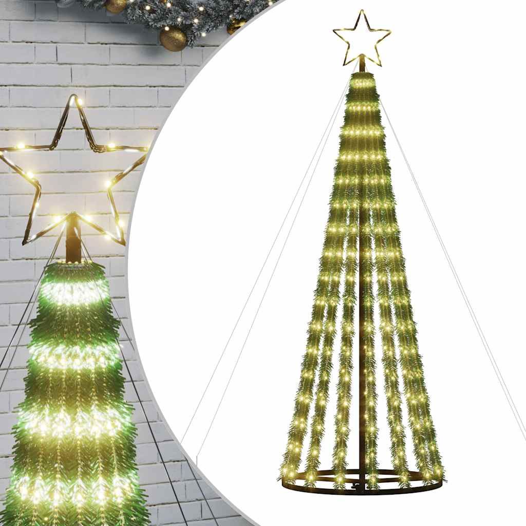 vidaXL LED Christmas Tree 275 LEDs Warm White 70.9"