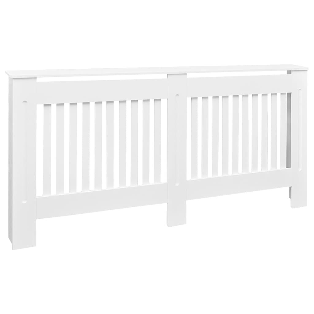 vidaXL Radiator Cover White Engineered Wood 67.7"
