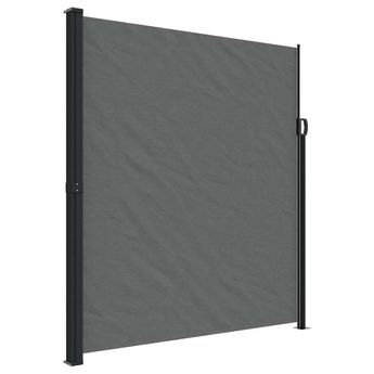 vidaXL Retractable Side Awning Anthracite 86.6"x236.2"